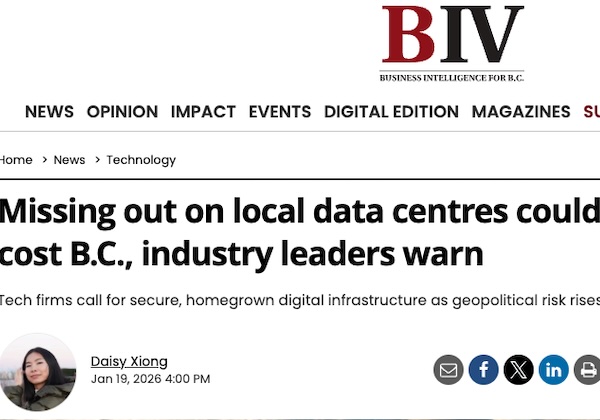 Missing out on local data centres could cost B.C., industry leaders warn