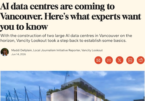 AI data centres are coming to Vancouver. Here's what experts want you to know
